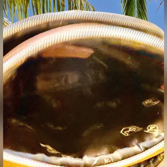 Cristina in Pell Tan Pebbled Leather Crossbody Made in Italy - Picture 9 of 16